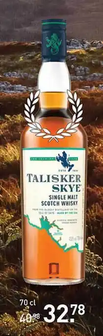 Gall & Gall Talisker skye single malt scotch whisky aanbieding