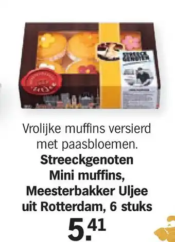 Albert Heijn Streeckgenoten Mini muffins, Meesterbakker Uljee aanbieding