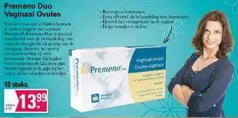 De Online Drogist Premeno Duo Vaginaal Ovules 10 stuks aanbieding