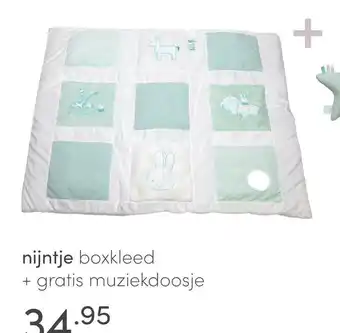 Baby & Tiener nijntje boxkleed + gratis muziekdoosje aanbieding