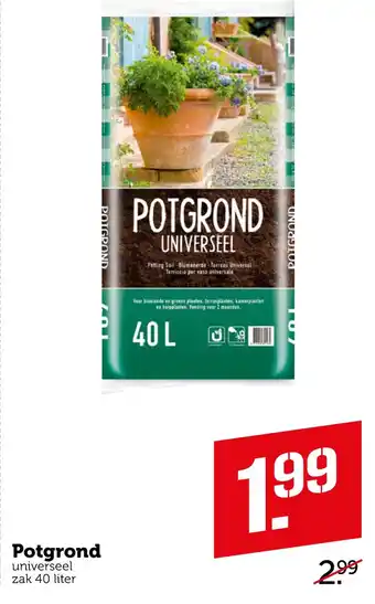 Coop E Potgrond 40L aanbieding