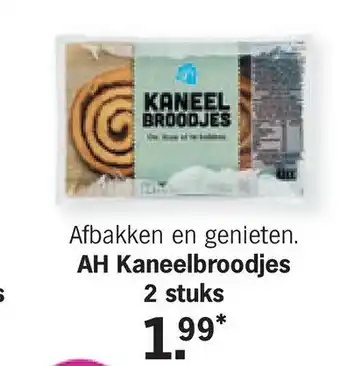 Albert Heijn AH Kaneelbroodjes 2 stuks aanbieding