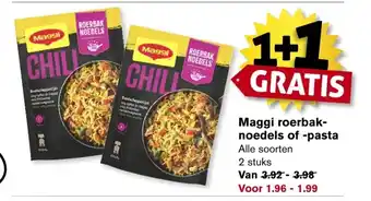 Hoogvliet Maggi roerbak-noedels of-pasta aanbieding