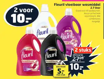 Trekpleister Fleuril vloeibaar wasmiddel aanbieding