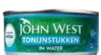 Coop John West tonijnstukken in water aanbieding