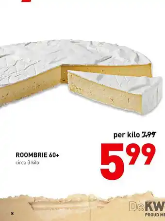 De Kweker Roombrie 60+ aanbieding