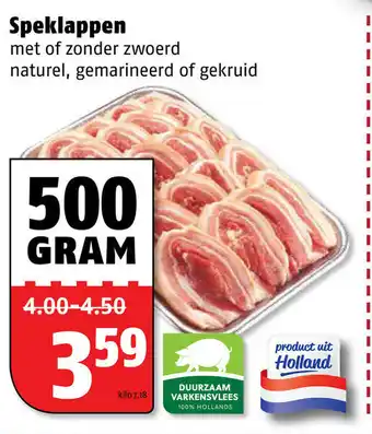 Poiesz Speklappen 500 gr aanbieding