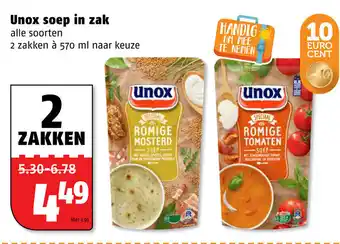 Poiesz Unox soep in zak 2*570 ml aanbieding