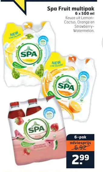 Trekpleister Spg Fruit multipak 500 ml aanbieding