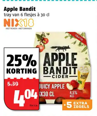 Poiesz Apple Bandit 6*300 ml aanbieding