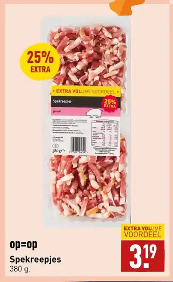 ALDI Spekreepjes 380 gram aanbieding