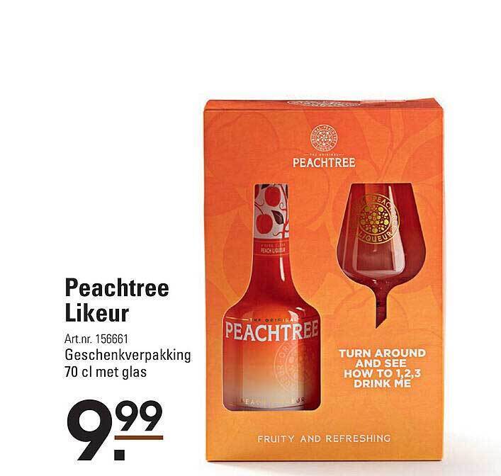 Peachtree likeur aanbieding bij De Kweker