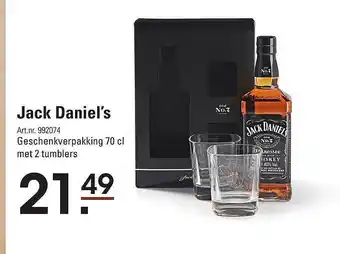 De Kweker Jack daniel's aanbieding