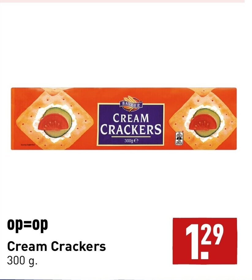 Cream Crackers 300 gram aanbieding bij ALDI