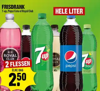 Dirck 3 Frisdrank 7-up, pepsi cola of royal club aanbieding