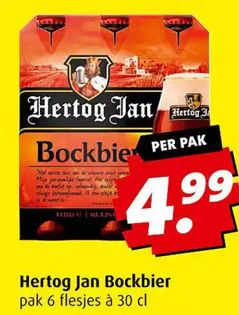 Boni Hertog jan bockbier pak 6 flesjes à 30 cl aanbieding