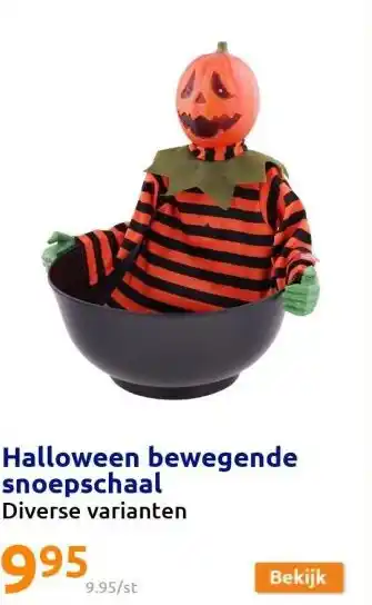 Action Halloween bewegende snoepschaal aanbieding