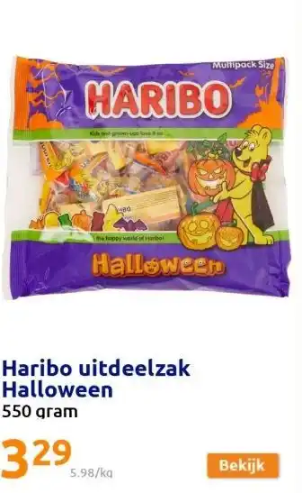 Action Haribo uitdeelzak halloween aanbieding