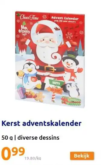 Action Kerst adventskalender aanbieding