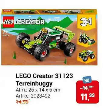 Lobbes Lego creator 31123 terreinbuggy aanbieding