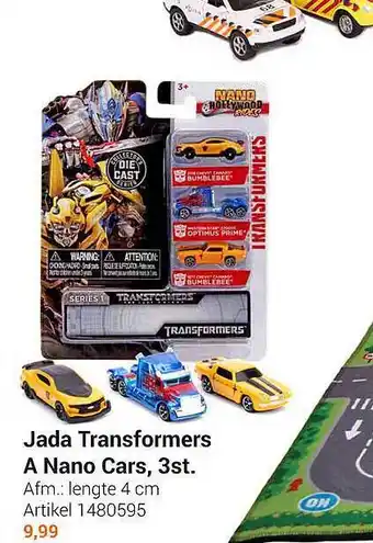 Lobbes Jada transformers a nano cars 3st aanbieding