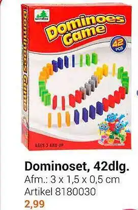 Lobbes Dominoset 42dlg aanbieding