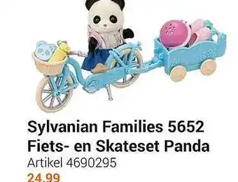 Lobbes Sylvanina families fiets- en skateset panda aanbieding