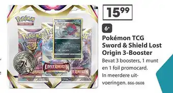 Top1Toys Pokémon tcg sword & shield lost origin 3-booster aanbieding