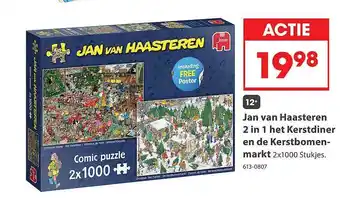 Top1Toys Jan van haasteren 2 in 1 het kerstdiner en de kerstbomen-markt aanbieding