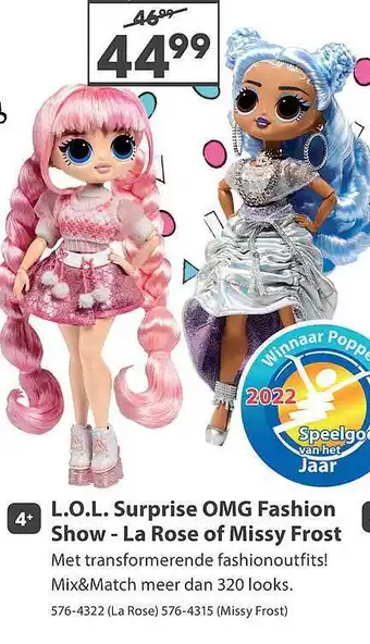 Top1Toys L.o.l. surprise omg fashion show - la rose of missy frost aanbieding