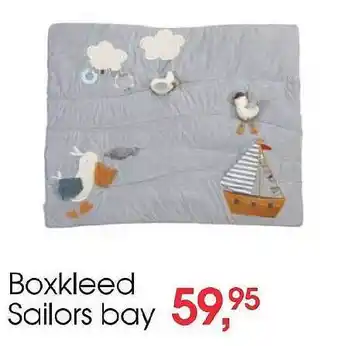 Babyplanet Boxkleed sailors bay aanbieding