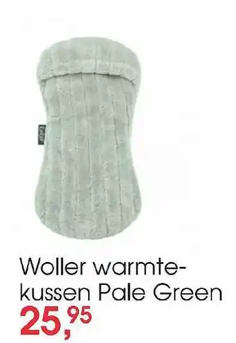 Babyplanet Woller warmte-kussen pale green aanbieding