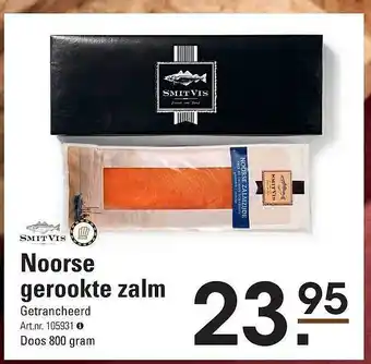 De Kweker Smit vis noorse gerookte zalm aanbieding