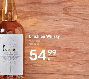 De Kweker Chichibu whisky aanbieding