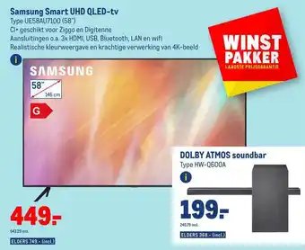 Makro Samsung smart uhd qled-tv aanbieding