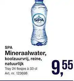 Bidfood Spa mineraalwater koolzuurvrij reine natuurlijk aanbieding