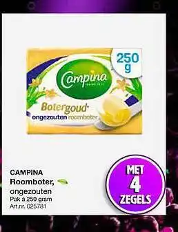 Bidfood Campina roomboter ongezouten aanbieding