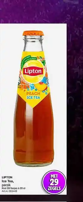 Bidfood Lipton ice tea perzik aanbieding