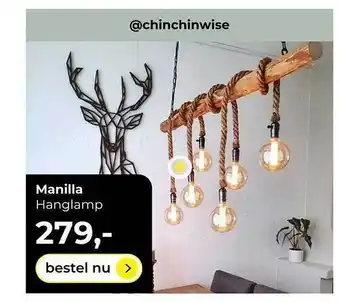 Lampidee Manilla hanglamp aanbieding