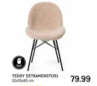 Xenos Teddy eetkamerstoel aanbieding