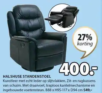 Jysk Halshuse standenstoel aanbieding