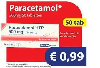 Die Grenze Paracetamol 500mg 50 tabletten aanbieding
