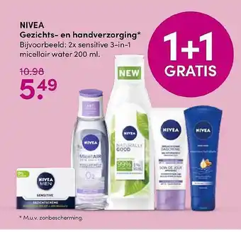 Drogisterij Visser Nivea gezichts- en handverzorging* aanbieding