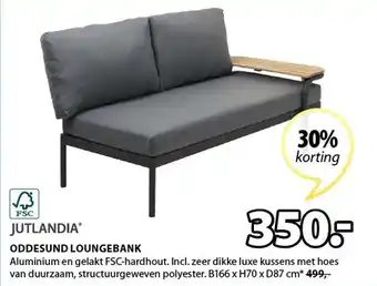 Jysk Oddesund Loungebank B166 x H70 x D87 cm aanbieding