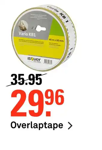 Karwei Overlaptape aanbieding