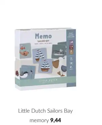 Babypark Little dutch sailors bay memory aanbieding