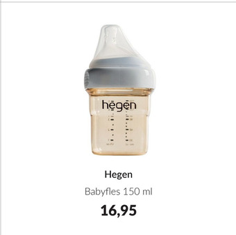 Babypark Hegen babyfles 150 ml aanbieding