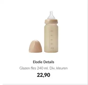 Babypark Elodie details glazen fles 240 ml aanbieding