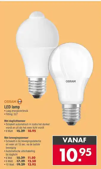 Enorm Osram led lamp aanbieding