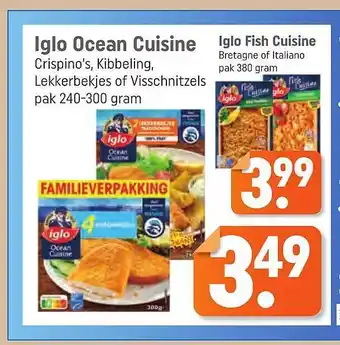 Lekker Makkelijk Iglo ocen cuisine iglo fish cuisine aanbieding